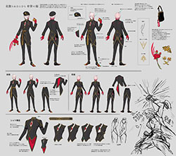 【work】『Fate/Grand Order』 概念礼装-カルデア・エクスプレス カルナ[サンタ]  車掌の衣装 設定画